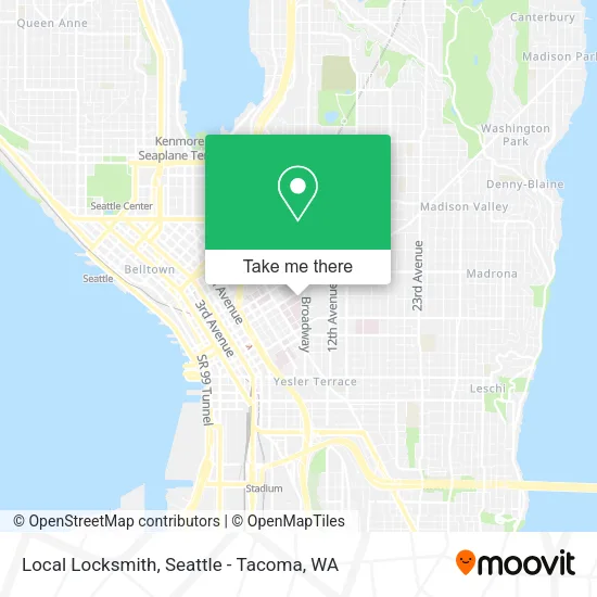 Mapa de Local Locksmith