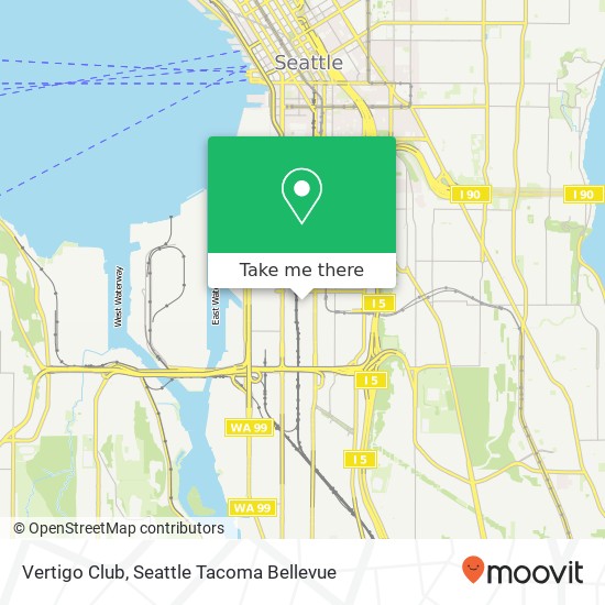 Mapa de Vertigo Club, 3rd Ave S