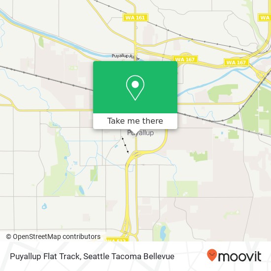 Puyallup Flat Track, 110 9th Ave SW map