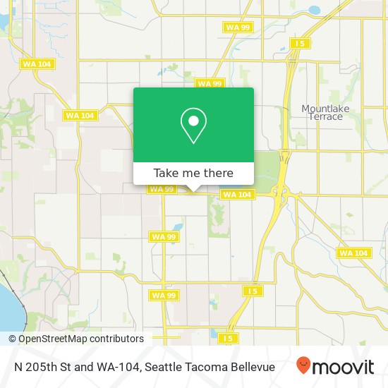 N 205th St and WA-104, Edmonds, WA 98026 map