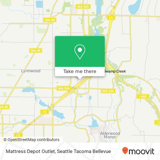 Mattress Depot Outlet, 3105 Alderwood Mall Blvd map