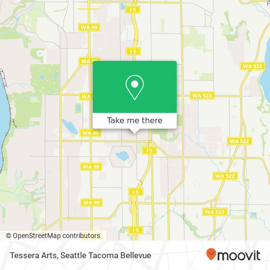 Mapa de Tessera Arts, 13055 1st Ave NE