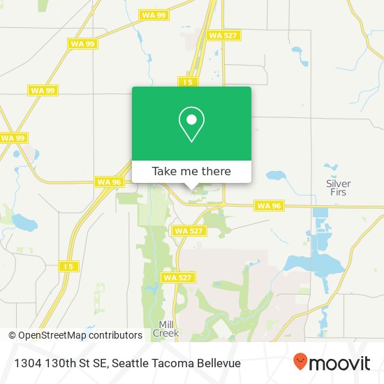 Mapa de 1304 130th St SE, Everett, WA 98208