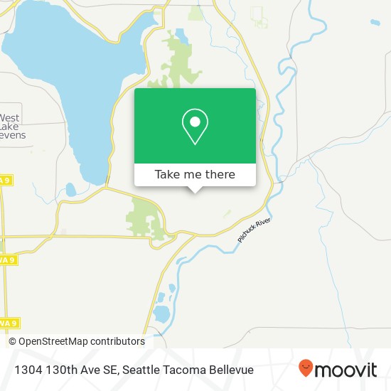 Mapa de 1304 130th Ave SE, Lake Stevens, WA 98258