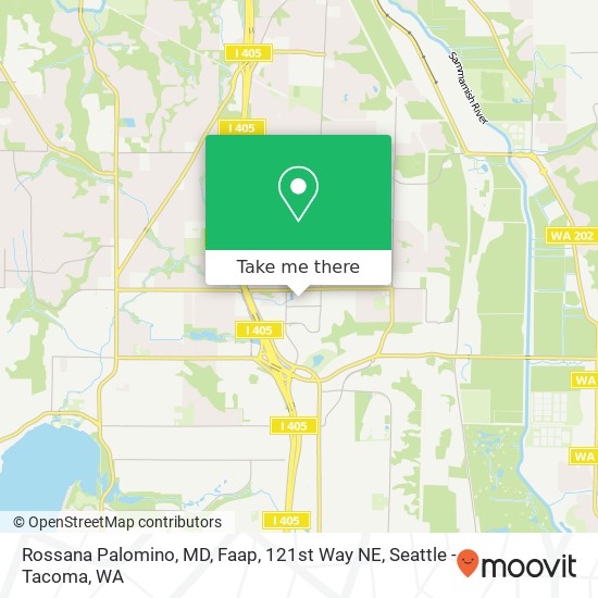 Rossana Palomino, MD, Faap, 121st Way NE map