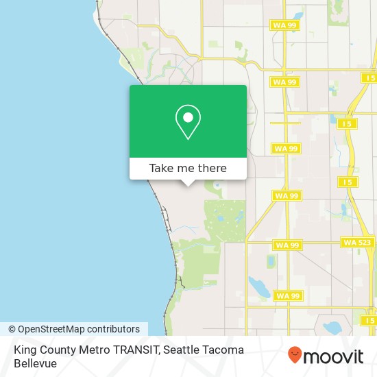 Mapa de King County Metro TRANSIT