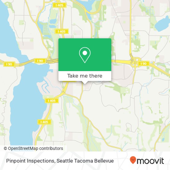 Pinpoint Inspections, Factoria Blvd SE map