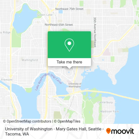 Mapa de University of Washington - Mary Gates Hall