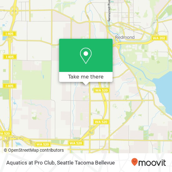 Mapa de Aquatics at Pro Club, 4455 148th Ave NE