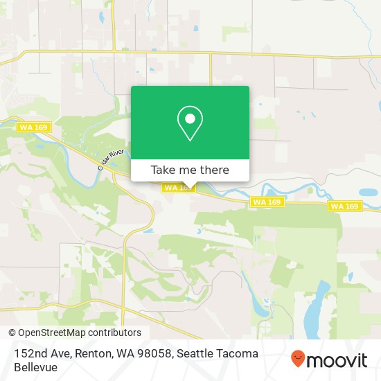 Mapa de 152nd Ave, Renton, WA 98058