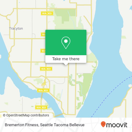 Mapa de Bremerton Fitness, 3243 Perry Ave