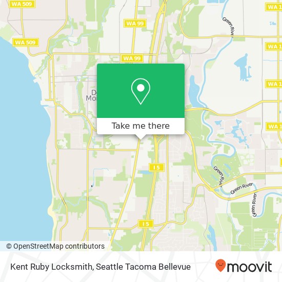 Mapa de Kent Ruby Locksmith, 23718 Pacific Hwy S