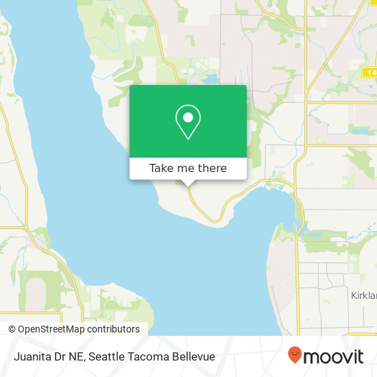 Mapa de Juanita Dr NE, Kirkland, WA 98034