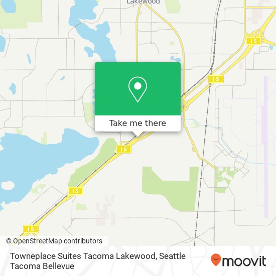 Towneplace Suites Tacoma Lakewood, 11725 Pacific Hwy SW map