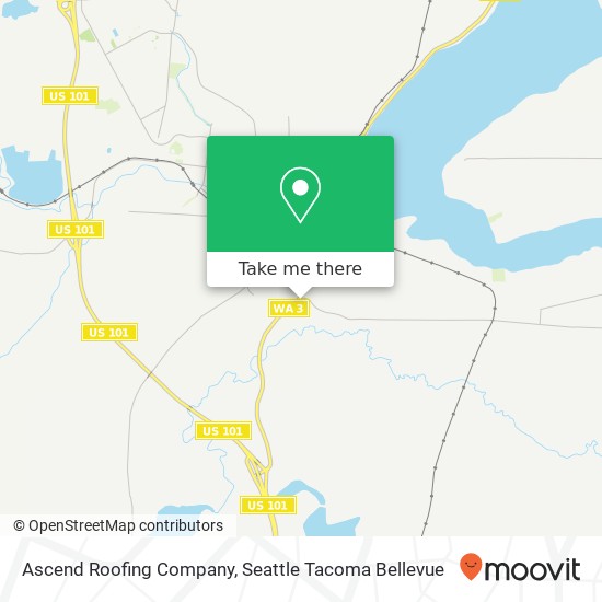 Mapa de Ascend Roofing Company, 1800 Olympic Hwy S