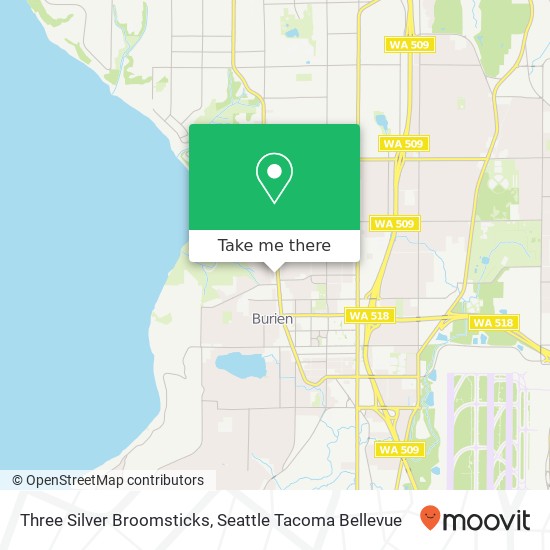 Three Silver Broomsticks, 14241 Ambaum Blvd SW map