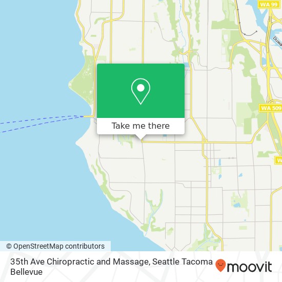 35th Ave Chiropractic and Massage, 9455 35th Ave SW map