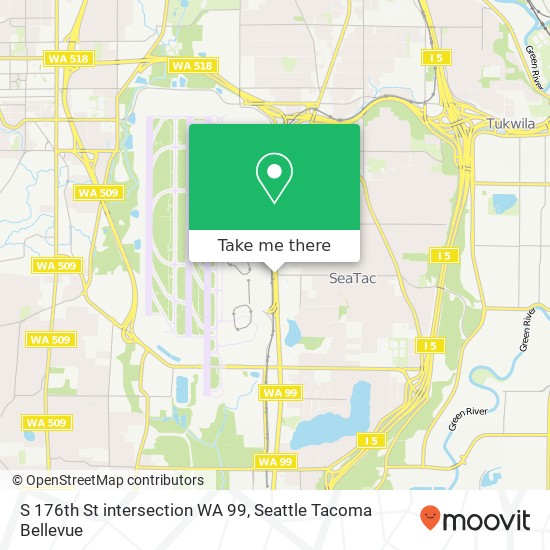 Mapa de S 176th St intersection WA 99, Seatac, WA 98188