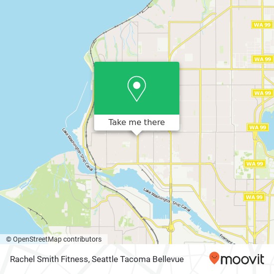 Mapa de Rachel Smith Fitness, 6311 24th Ave NW