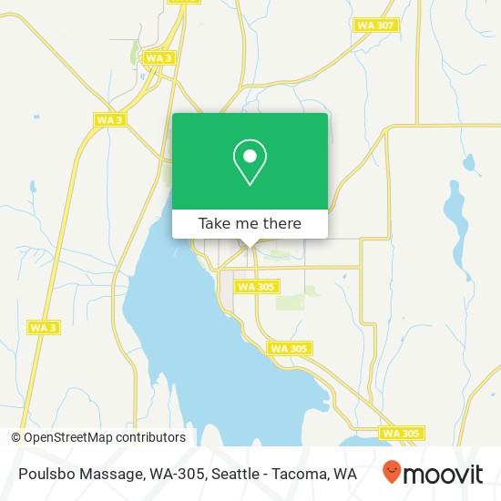 Poulsbo Massage, WA-305 map