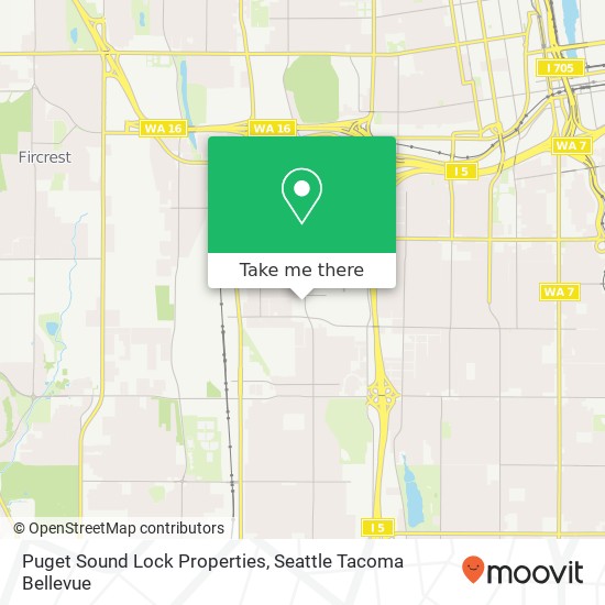 Mapa de Puget Sound Lock Properties, 4508 S Pine St