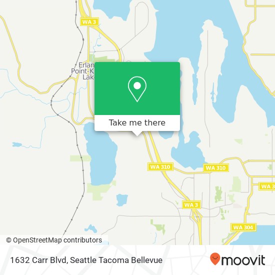 Mapa de 1632 Carr Blvd, Bremerton, WA 98312