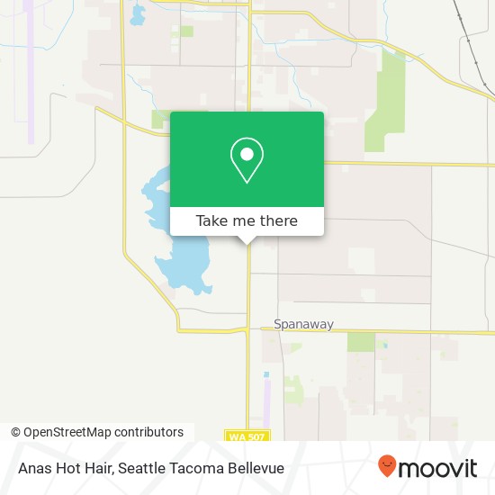 Mapa de Anas Hot Hair, 16316 Pacific Ave S