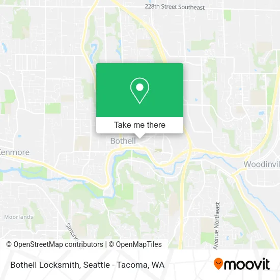 Bothell Locksmith map