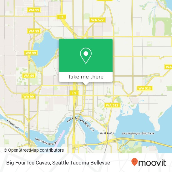 Big Four Ice Caves, NE 50th St map