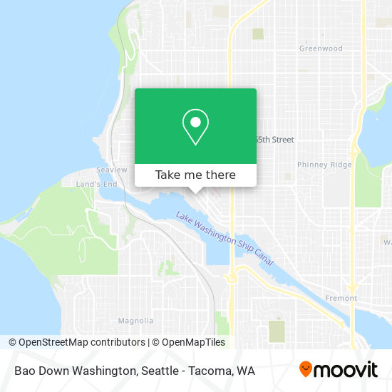 Mapa de Bao Down Washington