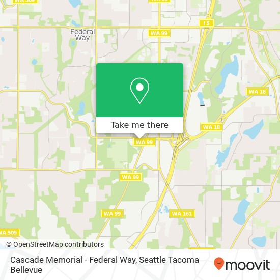 Cascade Memorial - Federal Way, 1109 S 348th St map
