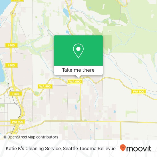Mapa de Katie K's Cleaning Service, NE Sunset Blvd