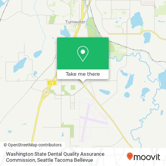 Mapa de Washington State Dental Quality Assurance Commission
