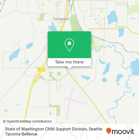 Mapa de State of Washington Child Support Division