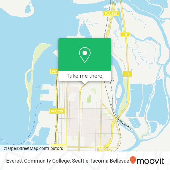 Mapa de Everett Community College, 931 N Broadway