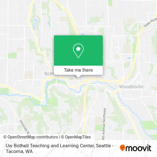 Mapa de Uw Bothell Teaching and Learning Center