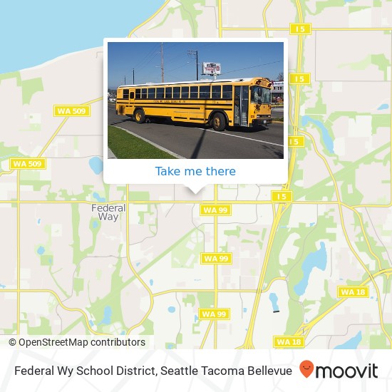 Federal Wy School District, 1066 S 320th St map