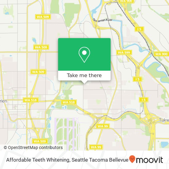 Mapa de Affordable Teeth Whitening, 2416 S 142nd St