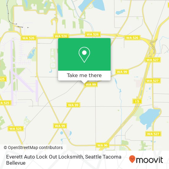 Everett Auto Lock Out Locksmith, 10220 Evergreen Way map