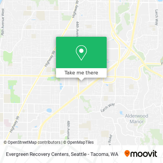 Mapa de Evergreen Recovery Centers