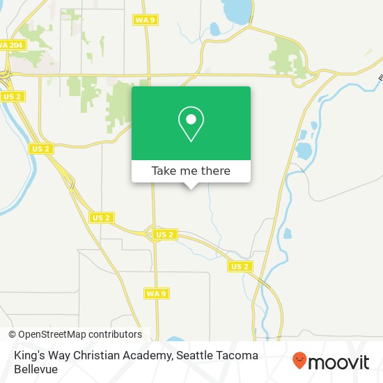 Mapa de King's Way Christian Academy, 4109 103rd Ave SE