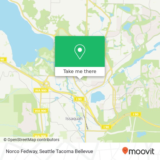 Mapa de Norco Fedway, 5712 E Lake Sammamish Pkwy SE