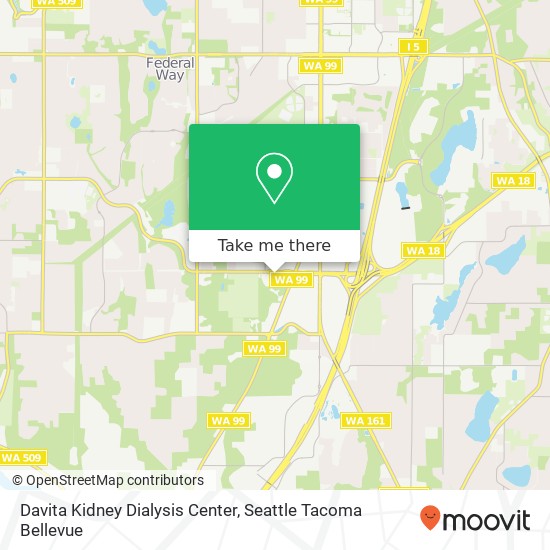 Davita Kidney Dialysis Center, 1015 S 348th St map