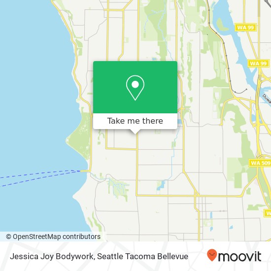 Mapa de Jessica Joy Bodywork, 35th Ave SW