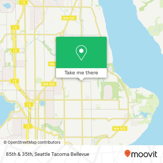 Mapa de 85th & 35th, Seattle, WA 98115