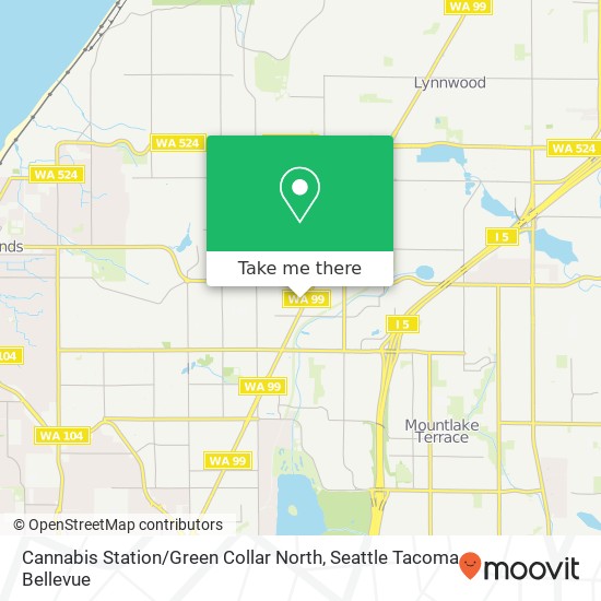 Mapa de Cannabis Station / Green Collar North, 21412 Highway 99