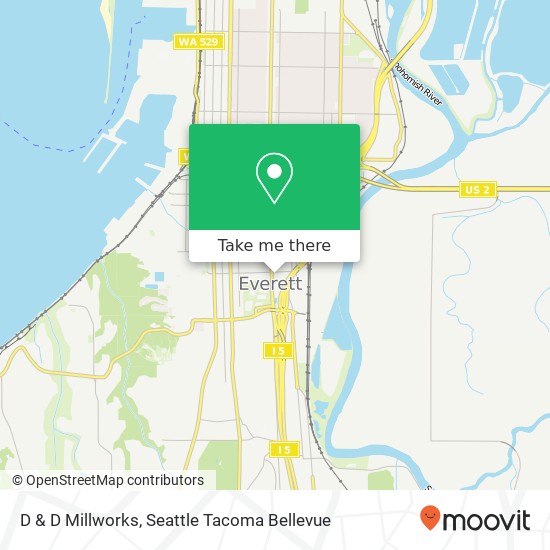 Mapa de D & D Millworks, 2110 37th St