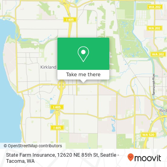 Mapa de State Farm Insurance, 12620 NE 85th St