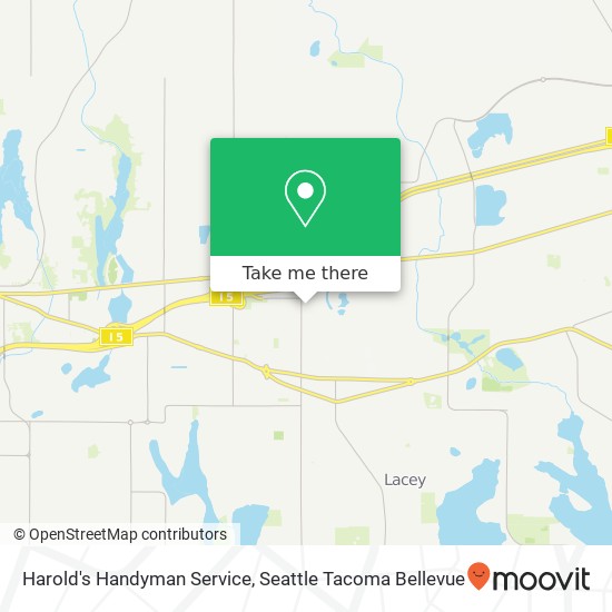 Mapa de Harold's Handyman Service