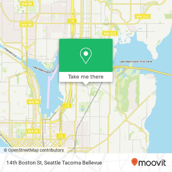Mapa de 14th Boston St, Seattle, WA 98112